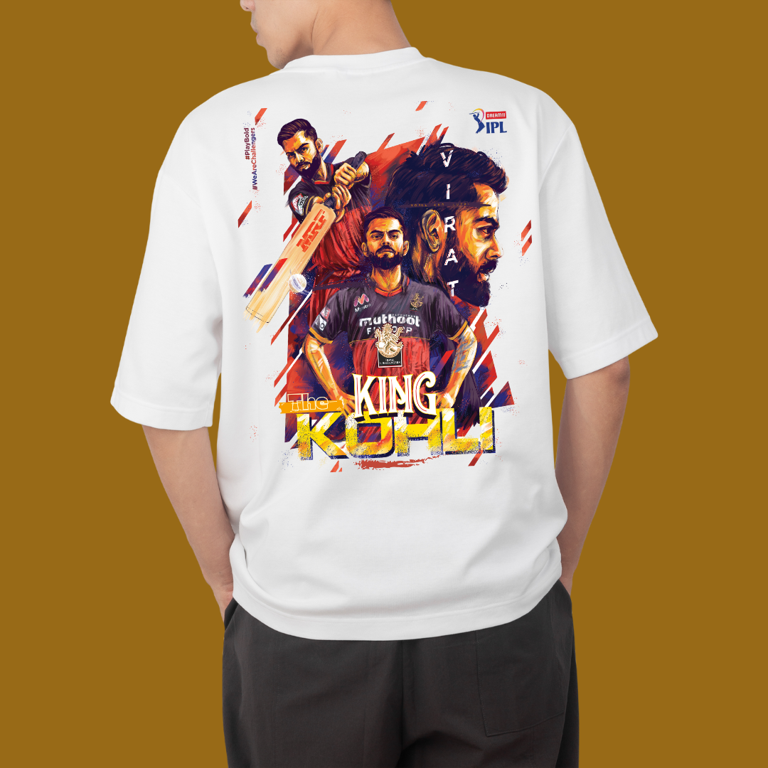 VK The KING [RCB]  Oversized Tee