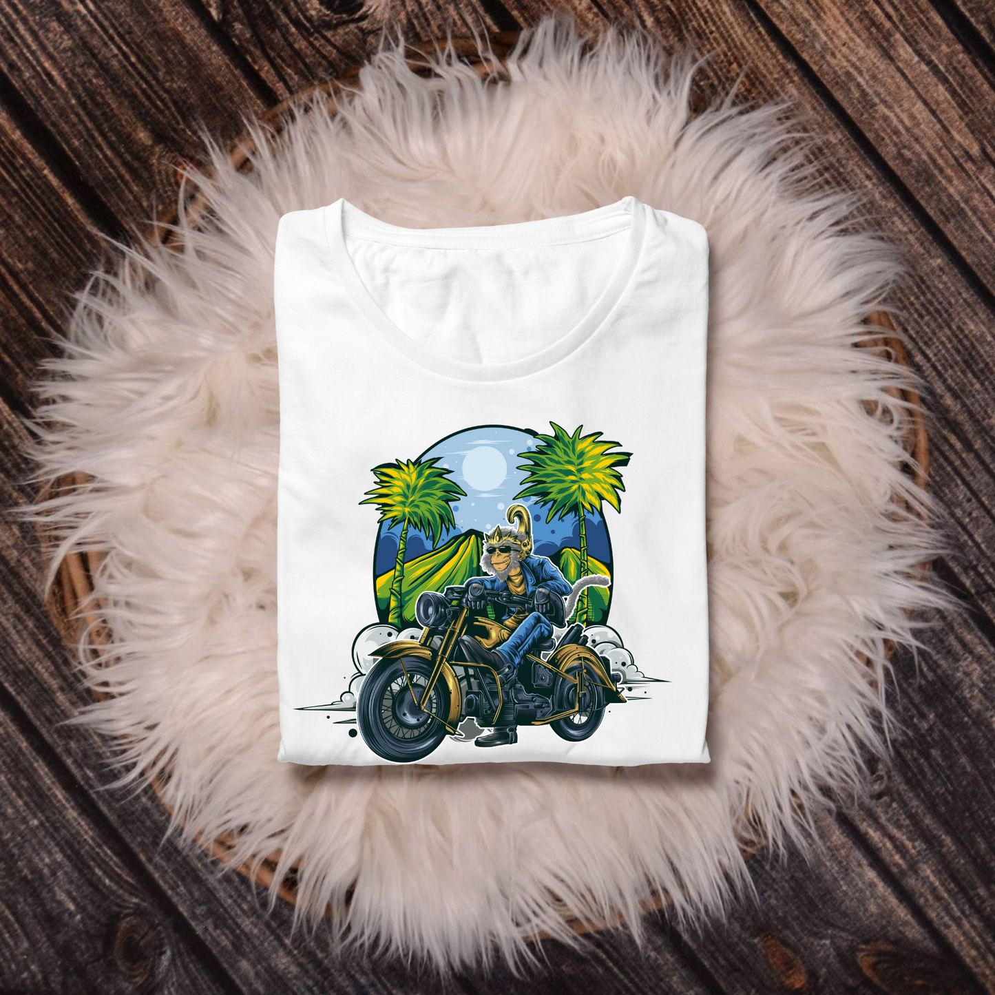 Classic Crewneck T-Shirt [Rider Monkey]