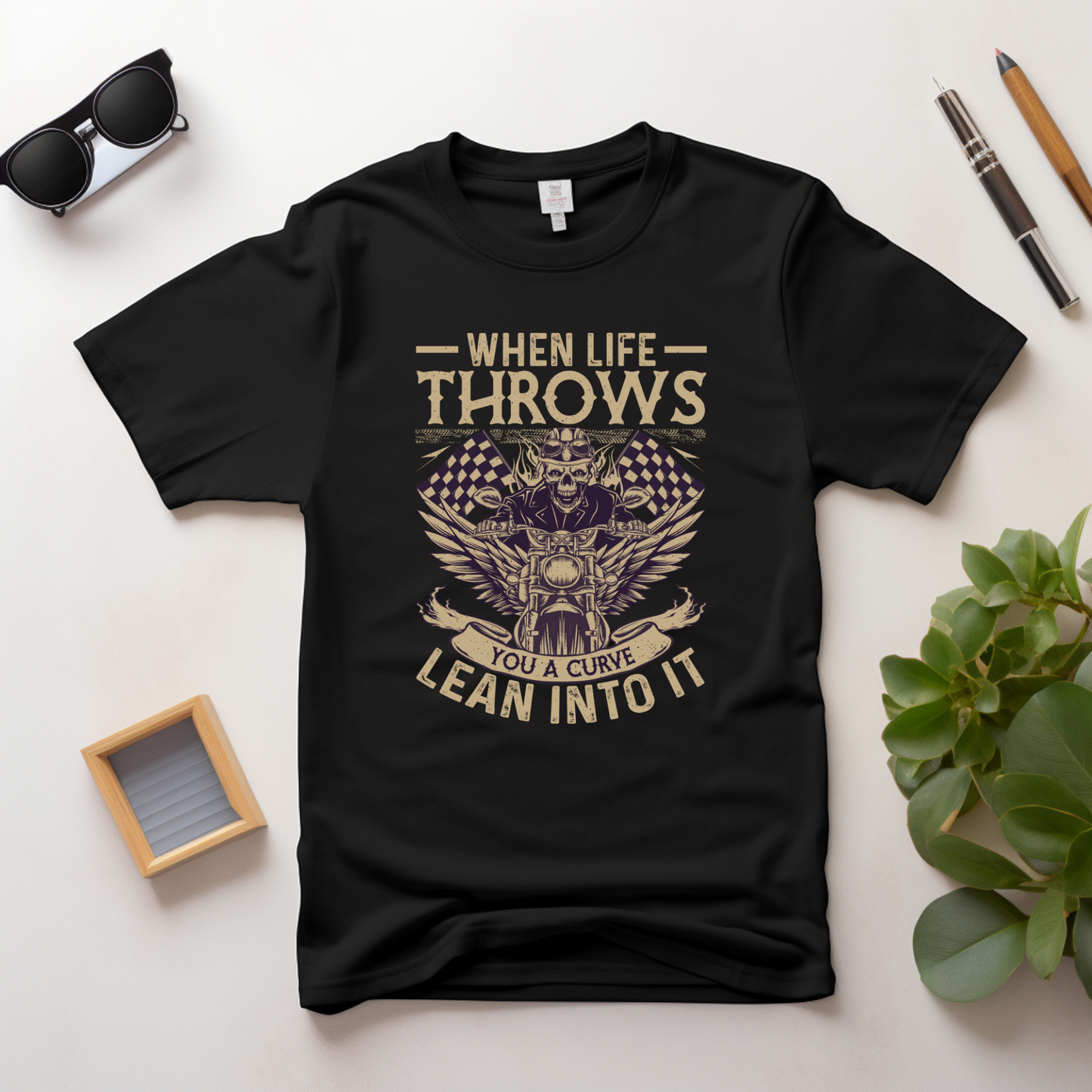 Classic Crewneck T-Shirt [When Life Throws You Curve]
