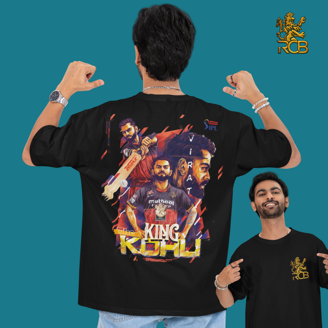 VK The KING [RCB]  Oversized Tee