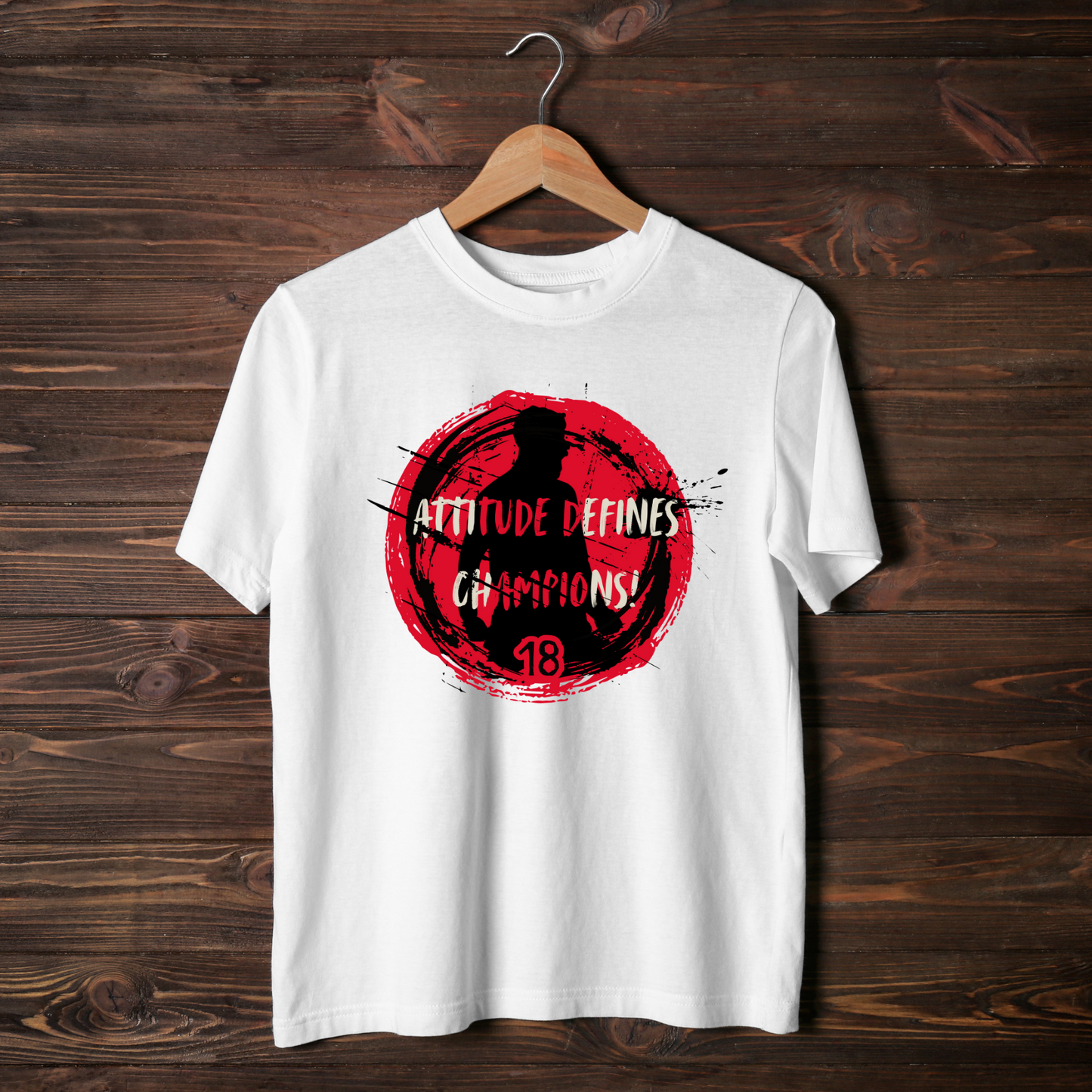Unisex Classic Crewneck T-Shirt [Attitude Defines Champions ft. VK]