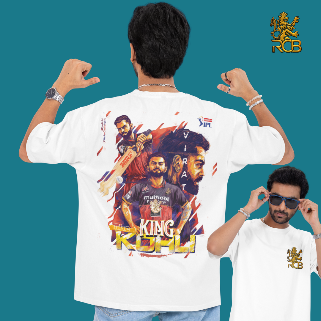 VK The KING [RCB]  Oversized Tee