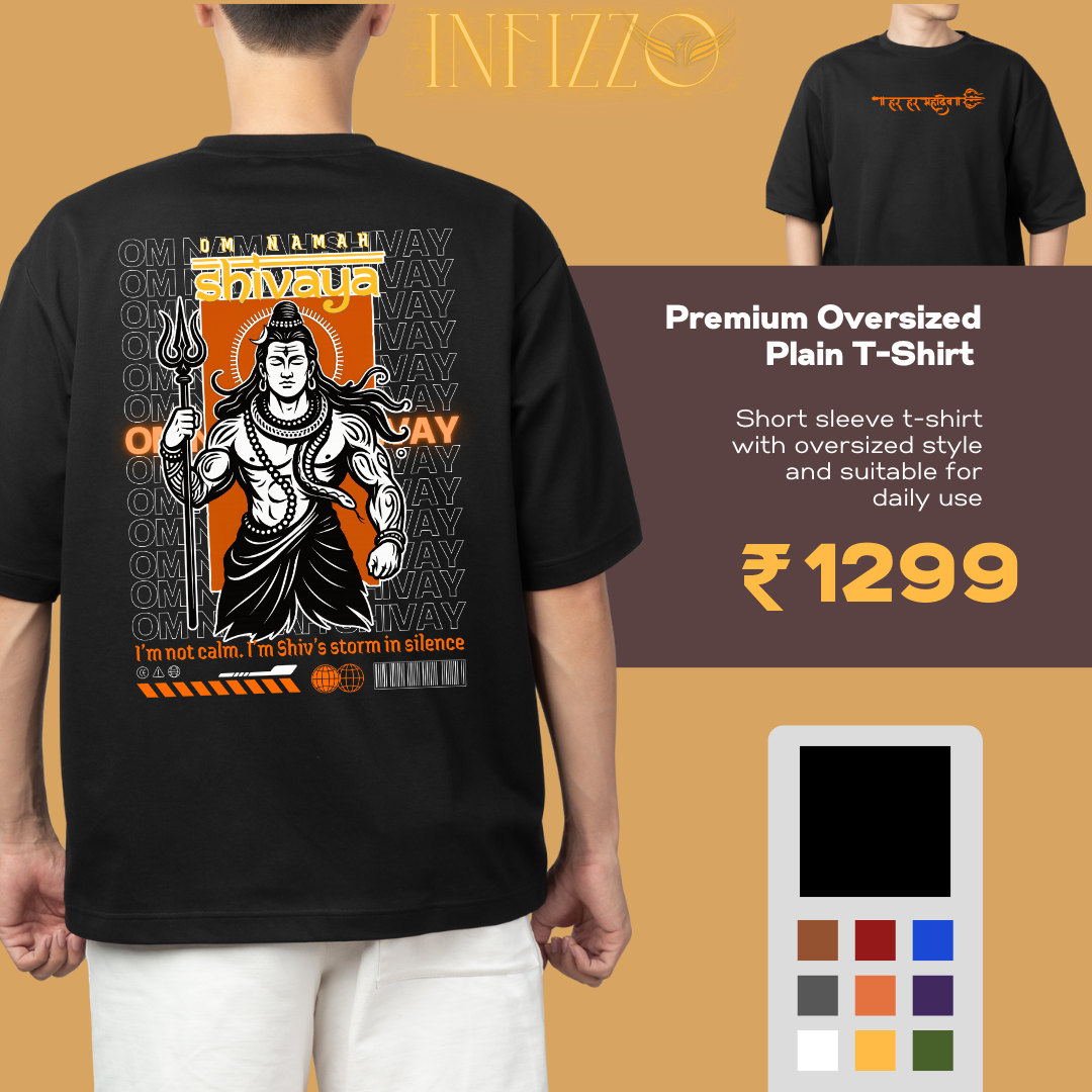 Om Namah Shivay Oversized T-shirt